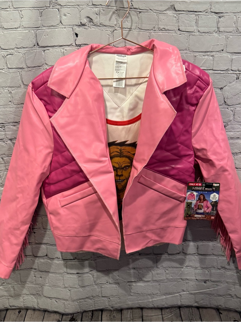 Minecraft Garrett Men’s Halloween Costume Shirt/Jacket
